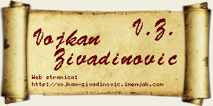 Vojkan Živadinović vizit kartica